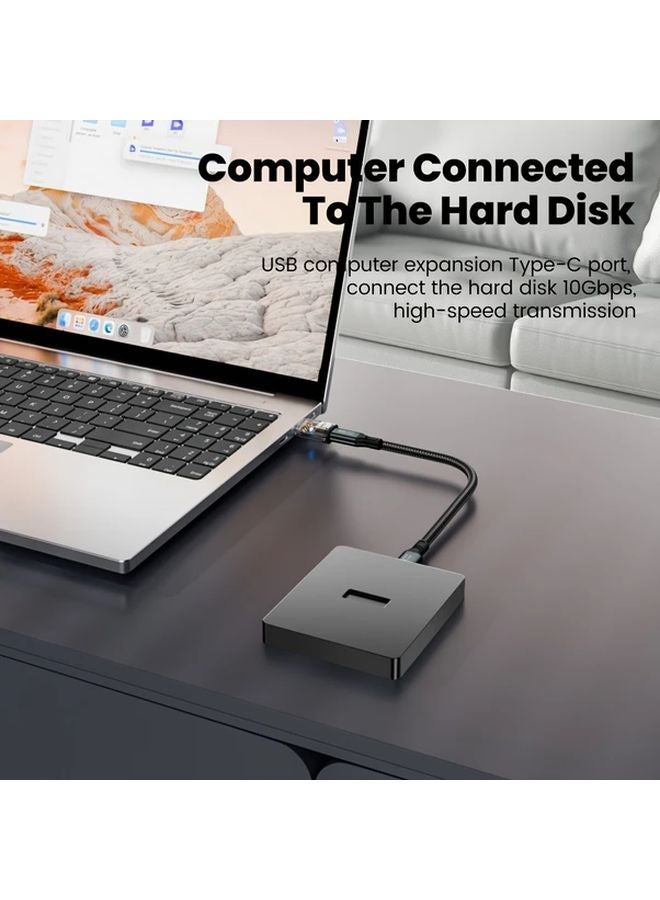 محول USB C ذكر أصفر إلى U 10 جيجابت في الثانية OTG شحن سريع 120 واط نقل بيانات للهواتف الذكية والأجهزة اللوحية وأجهزة الكمبيوتر - Image 5